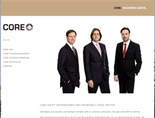 Tablet Screenshot of core-industries.de